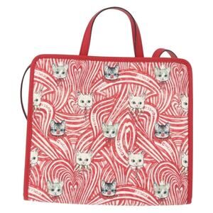 Gucci Leather Yuko Higuchi Handbag Red